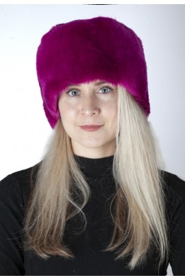 Fuchsia rex fur hat